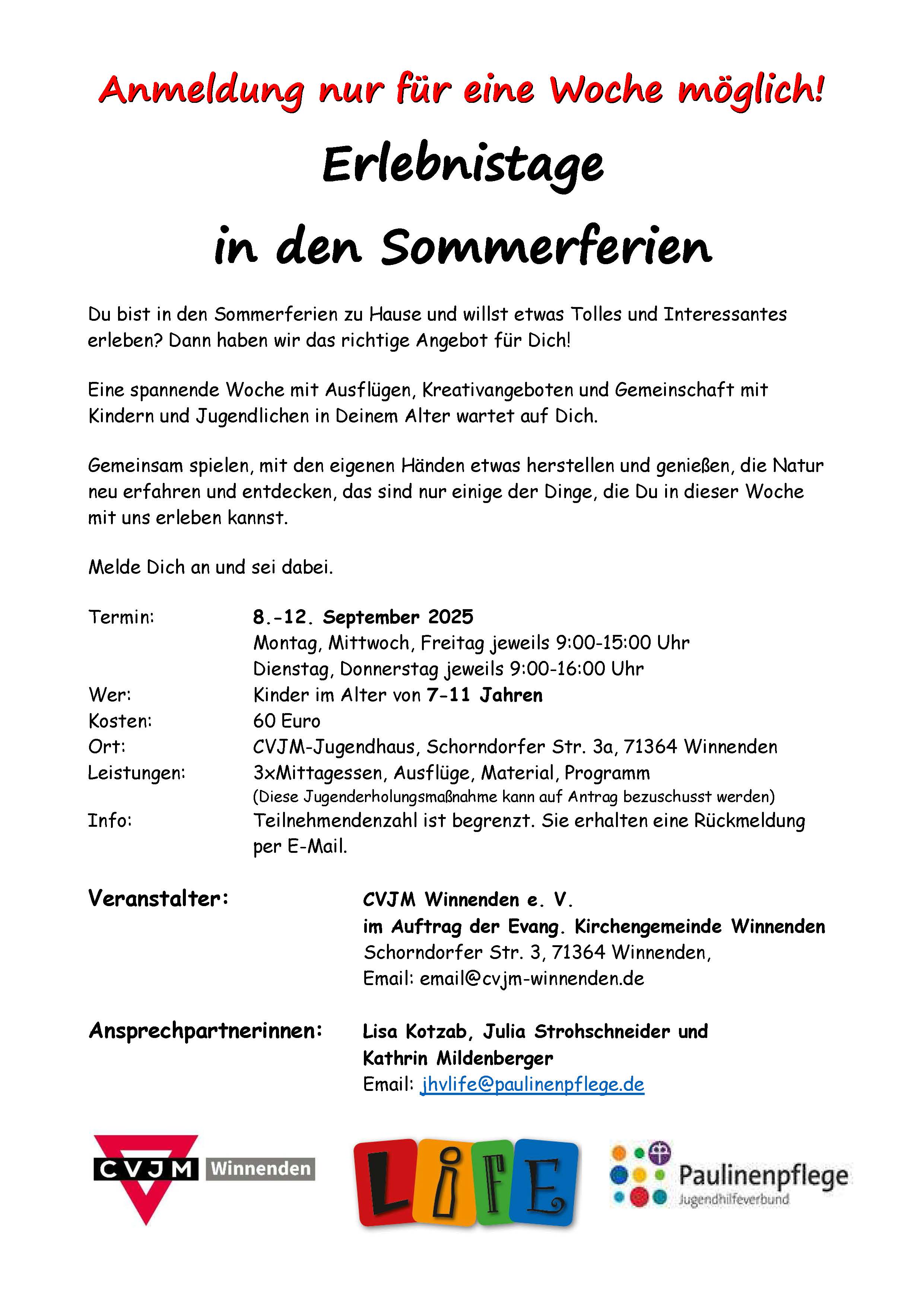 Erlebnistage